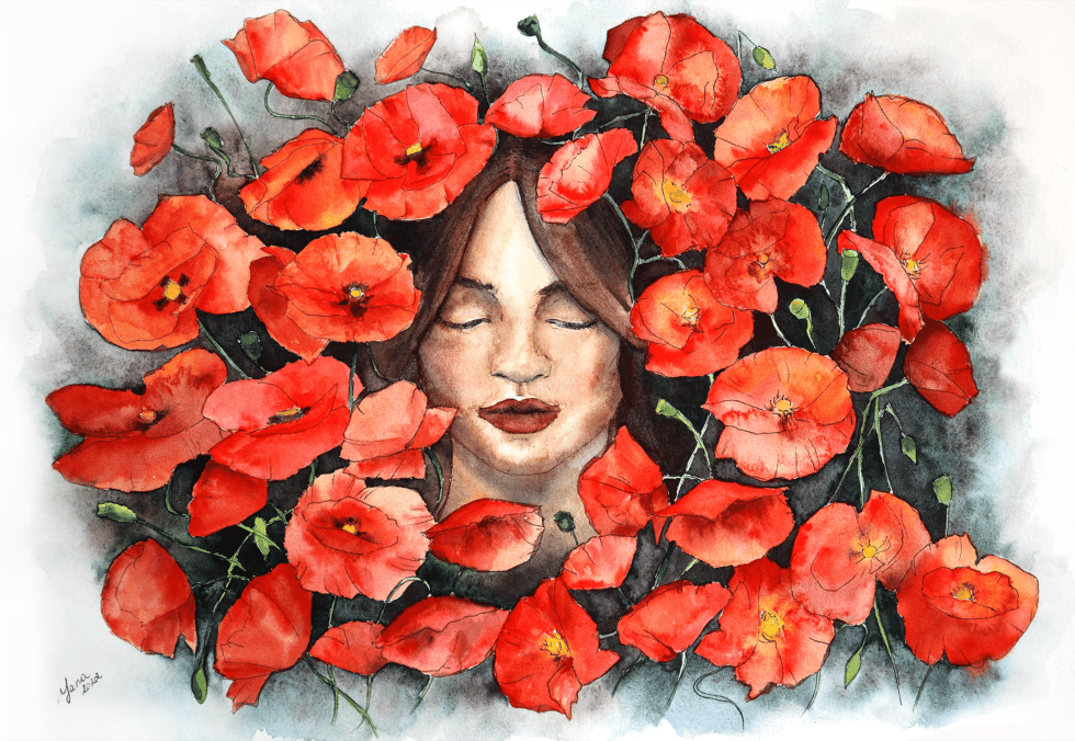 Poppy memories - Yana Shvets - Professional Watercolor Artist